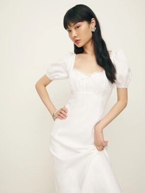 NWT Reformation Petite Cherise Linen Dress